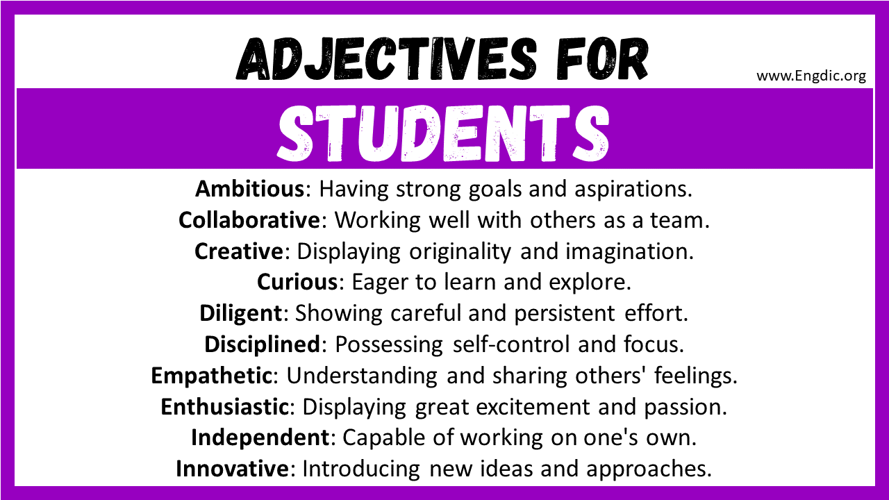 Adjectives for Students