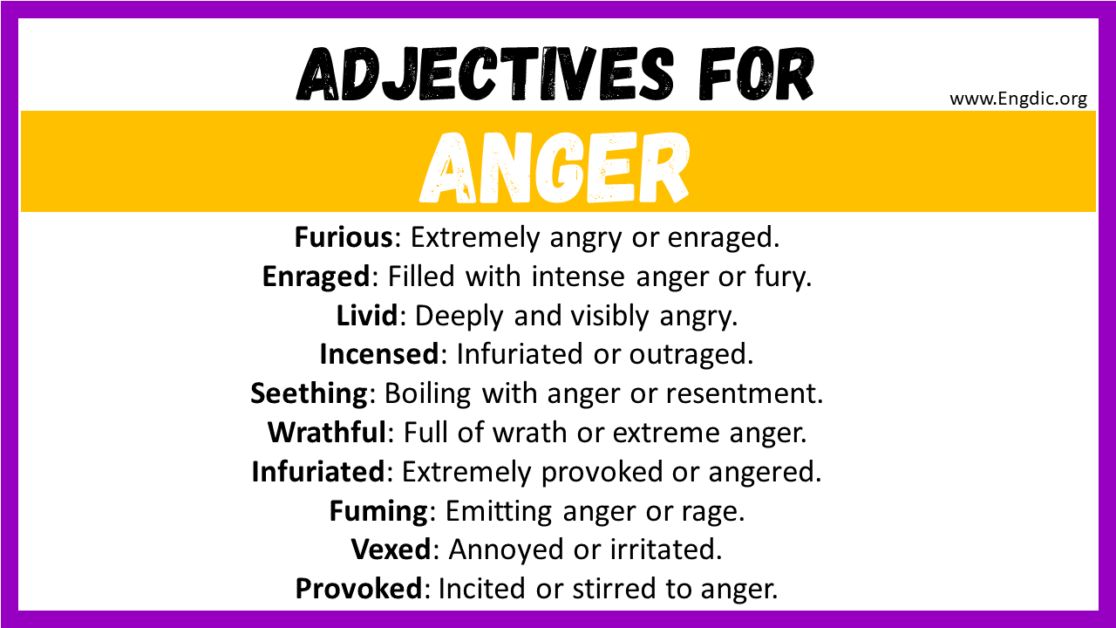 creative writing describing anger