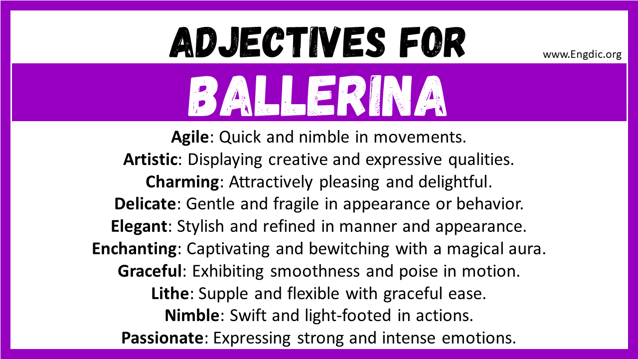 Adjectives for Ballerina