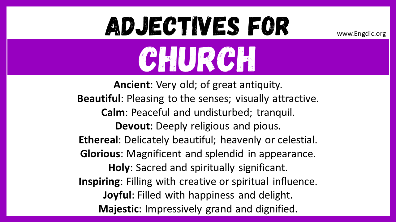 Adjectives for Church