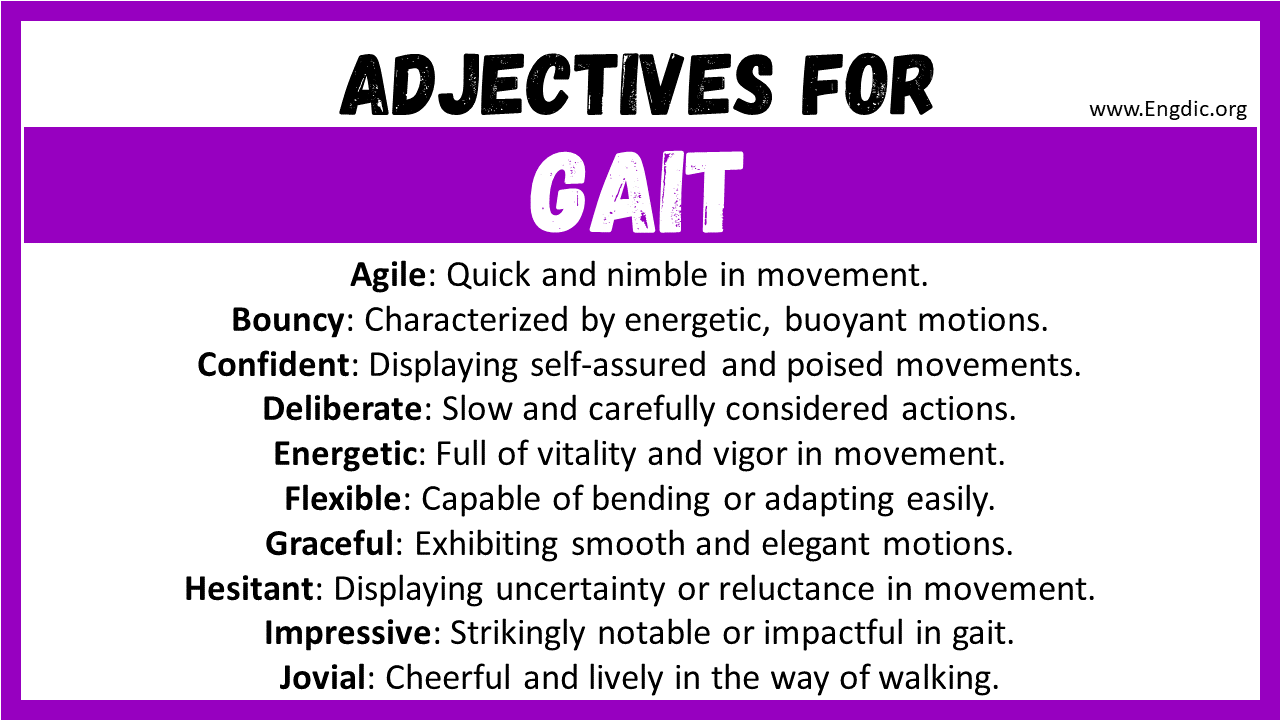 Adjectives for Gait
