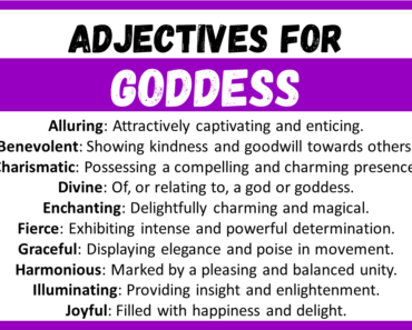 20+ Best Words to Describe Goddess, Adjectives for Goddess