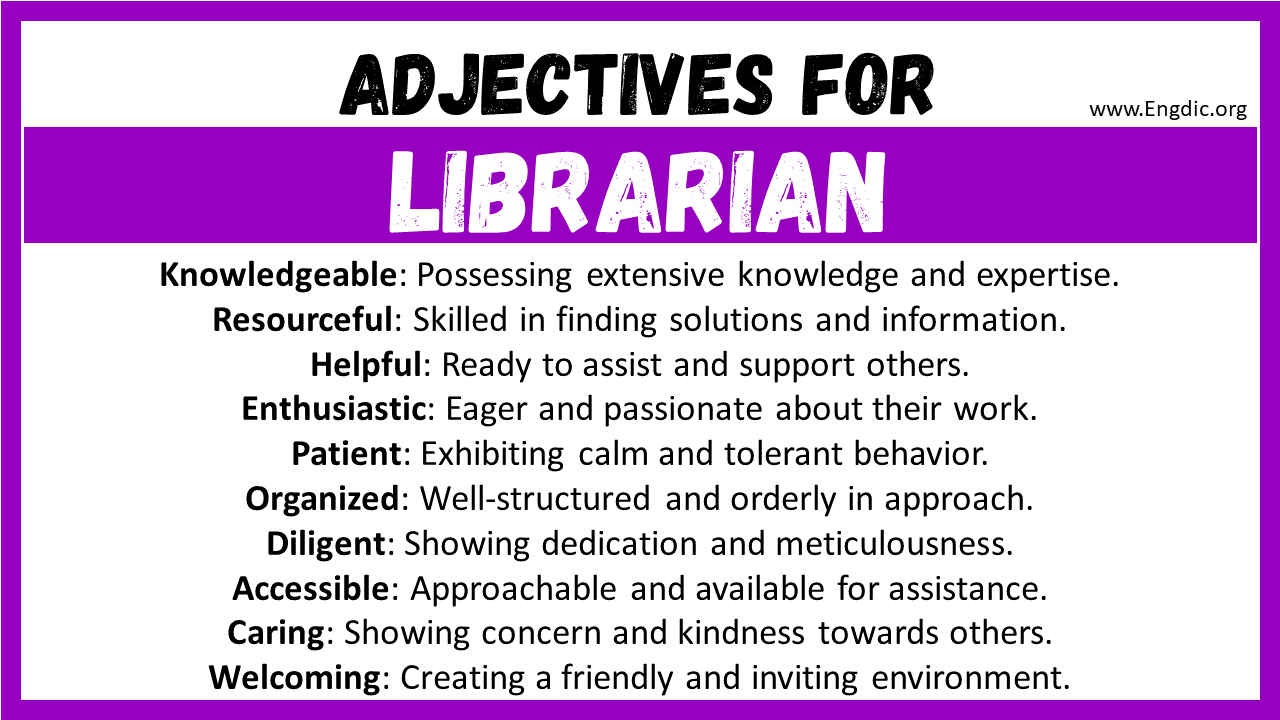 Adjectives for Librarian