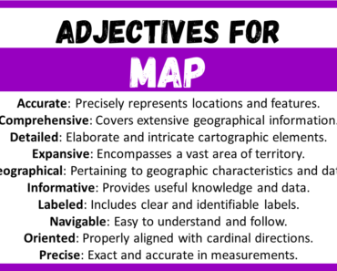 20+ Best Words to Describe Map, Adjectives for Map