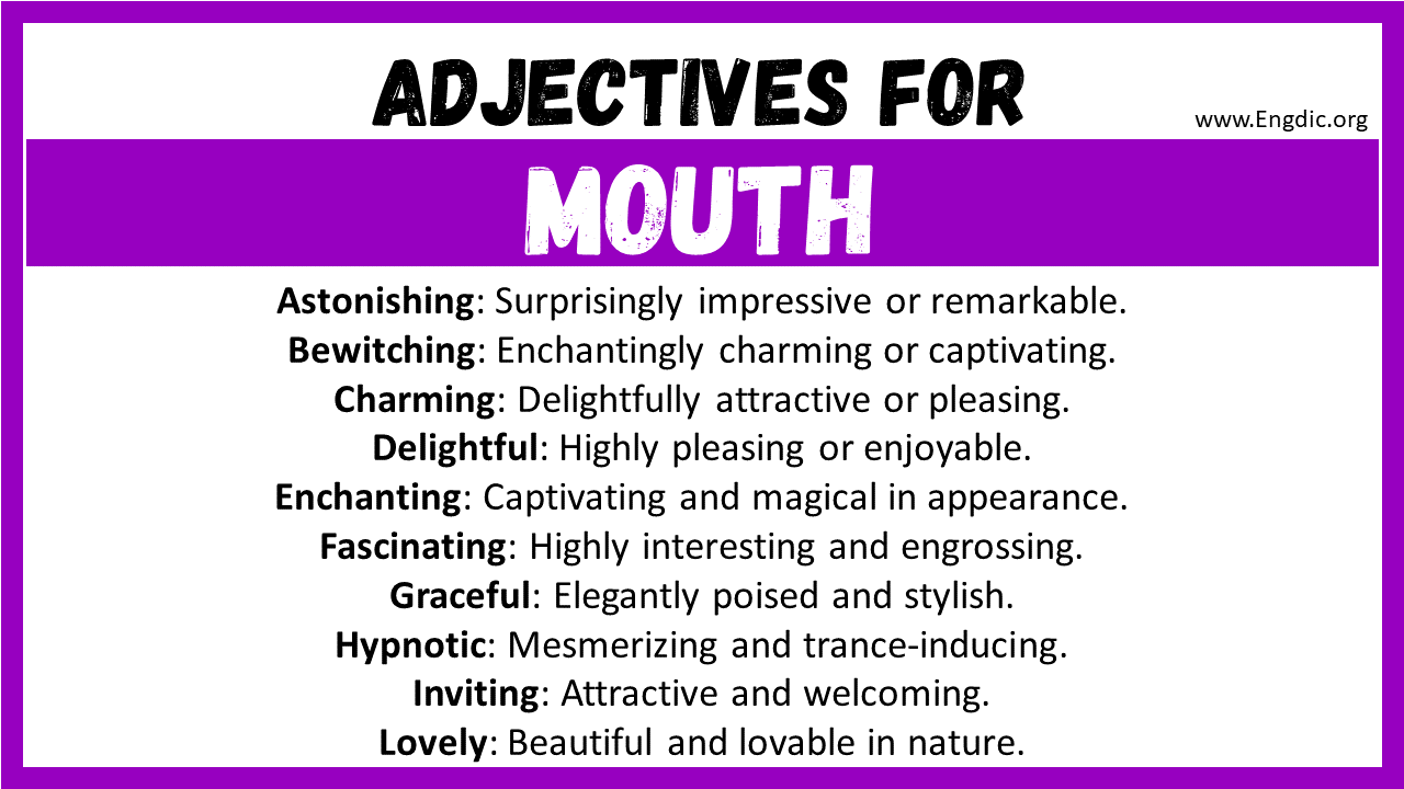 Adjectives for Mouth