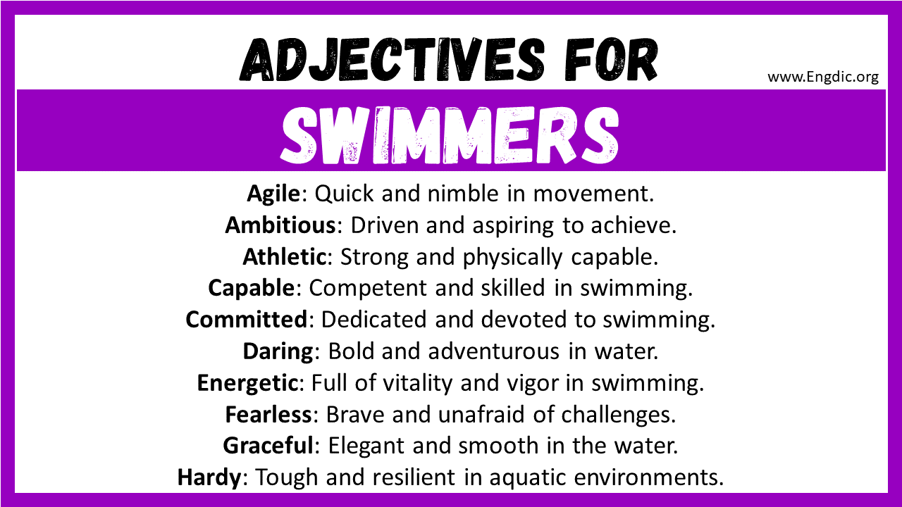 Adjectives for Swimmers