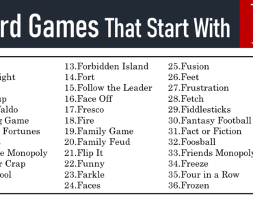 50+ Board Games That Start With F