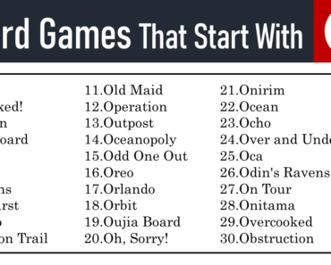 50+ Board Games That Start With O