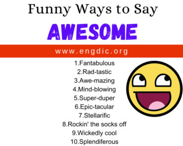 30 Funny Ways to Say Awesome