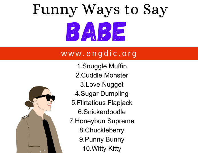 30 Funny Ways to Say Babe – EngDic