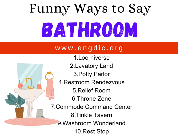Funny Ways to Say Bathroom