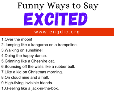 30 Funny Ways to Say Excited