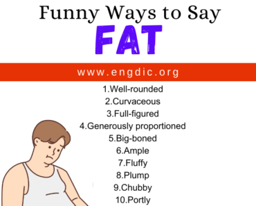 30 Funny Ways to Say Fat