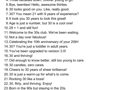 30 Funny Ways to Say Happy 30th Birthday