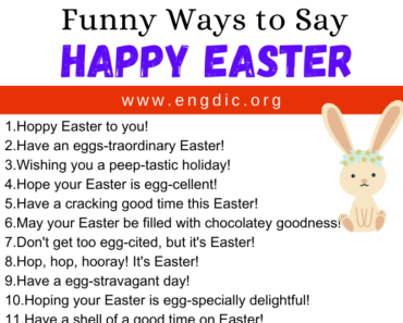 30 Funny Ways to Say Happy Easter