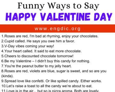 30 Funny Ways to Say Happy Valentine’s Day