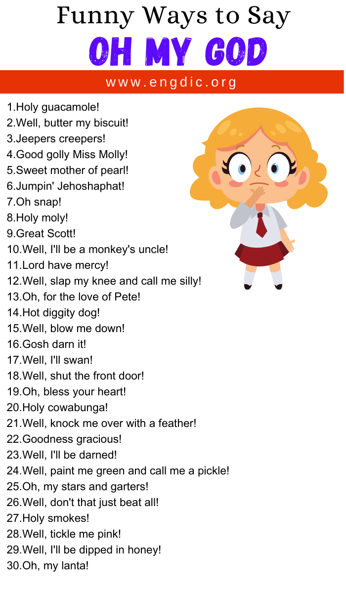 Funny Ways to Say Oh My God