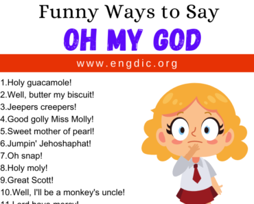 30 Funny Ways to Say Oh My God