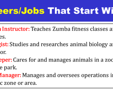 Jobs That Start With Z