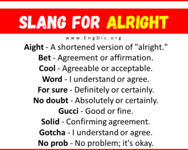 20+ Slang for Alright (Their Uses & Meanings)