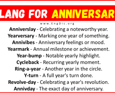 20+ Slang for Anniversary (Their Uses & Meanings)