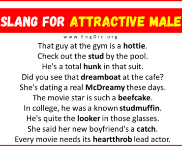 30+ Slang for Attractive Male (Their Uses & Meanings)