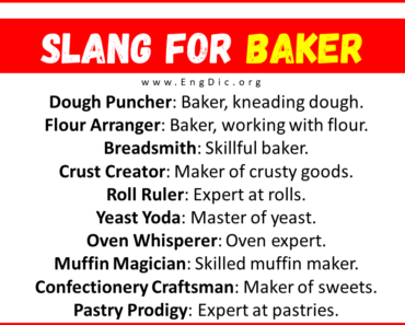 30+ Slang for Baker (Their Uses & Meanings)