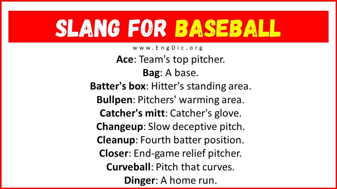 40+ Slang for Baseball (Their Uses & Meanings) - EngDic