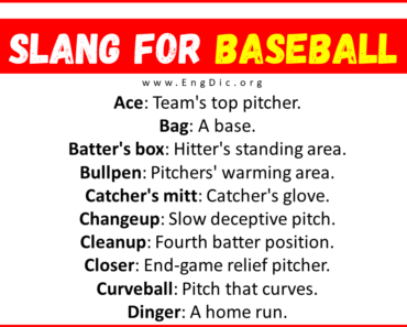 40+ Slang for Baseball (Their Uses & Meanings)