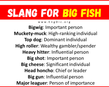 20+ Slang for Big Fish (Their Uses & Meanings)