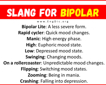 20+ Slang for Bipolar (Their Uses & Meanings)