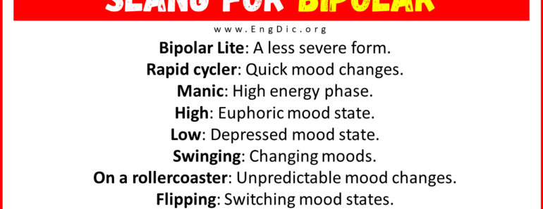 20+ Slang for Bipolar (Their Uses & Meanings)