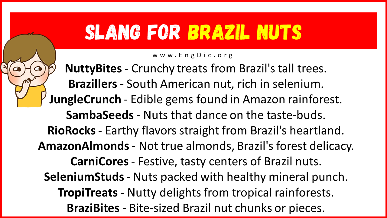 Slang For Brazil Nuts