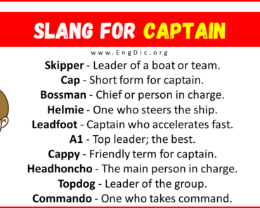 20+ Slang for Captain (Their Uses & Meanings)