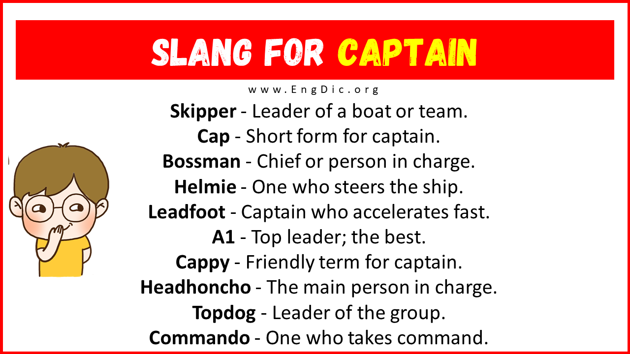 Slang For Captain