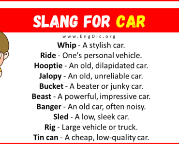 20+ Slang for Car (Their Uses & Meanings)