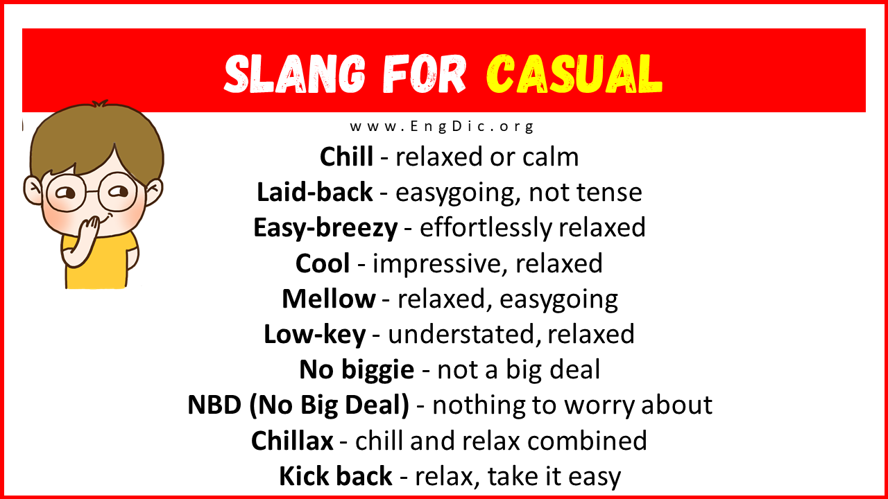 Slang For Casual