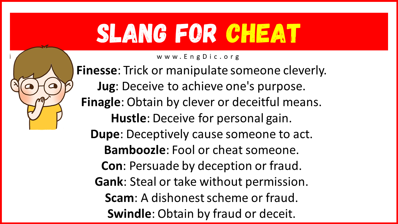 Slang For Cheat