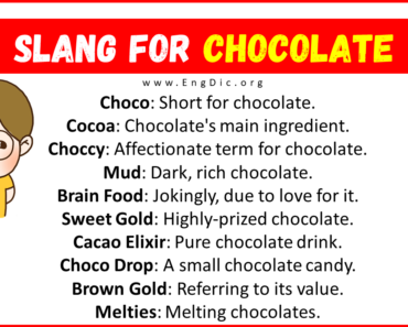 20+ Slang for Chocolate (Their Uses & Meanings)