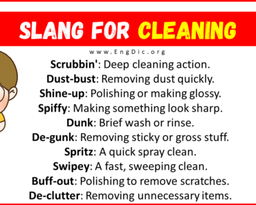 20+ Slang for Cleaning (Their Uses & Meanings)