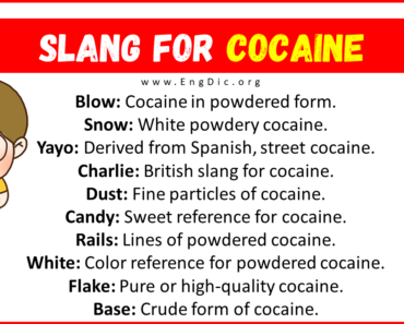 20+ Slang for Cocaine (Their Uses & Meanings)