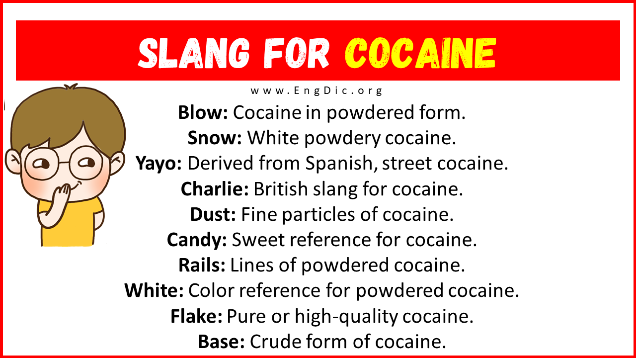 Slang For Cocaine