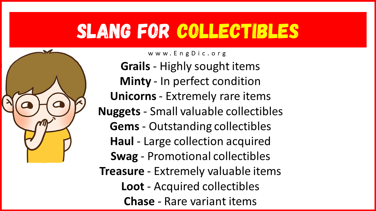 Slang For Collectibles