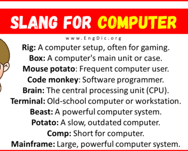 20+ Slang for Computer (Their Uses & Meanings)