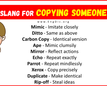 20+ Slang for Copying Someone (Their Uses & Meanings)