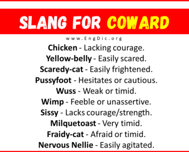 20+ Slang for Coward (Their Uses & Meanings)