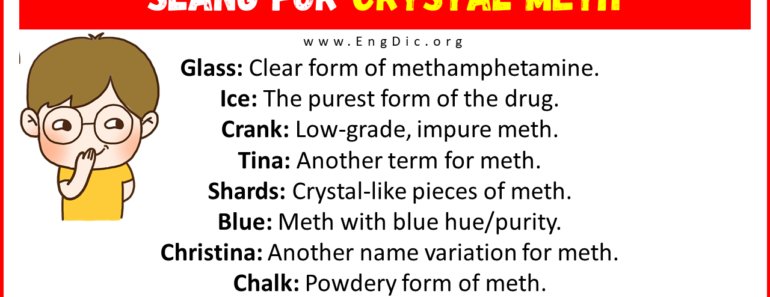 20+ Slang for Crystal Meth (with Meanings & Uses)