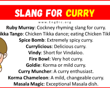 20+ Slang for Curry (Their Uses & Meanings)