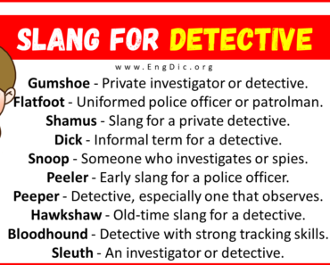 20+ Slang for Detective (Their Uses & Meanings)