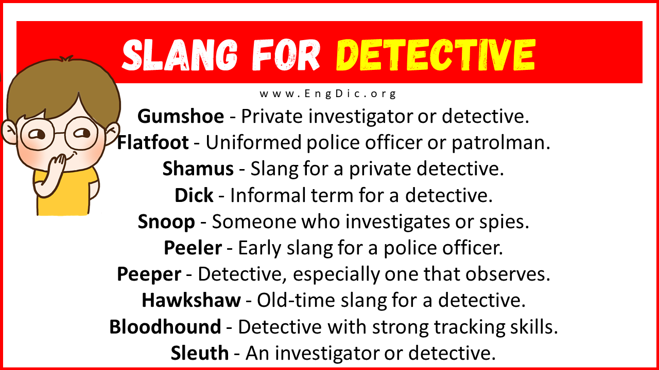 Slang For Detective